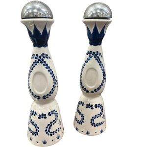 1pc Left Blue and White Ceramic Candle Holders
